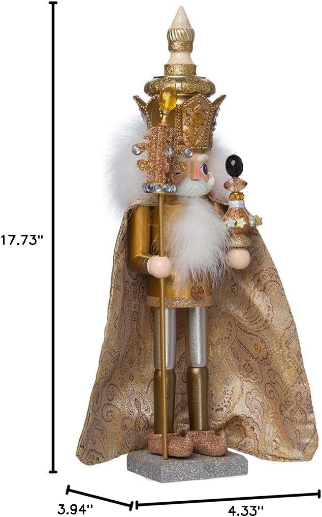 Kurt Adler 18-Inch Hollywood Gold King Nutcracker