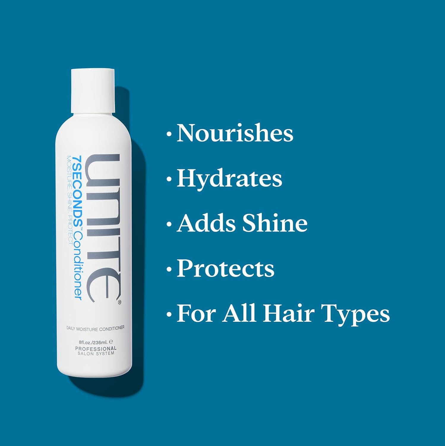 UNITE Hair 7SECONDS Moisturizing Conditioner, 8 fl oz | Daily Color-Safe Conditioner for Dry, Damaged & Color-Treated Hair