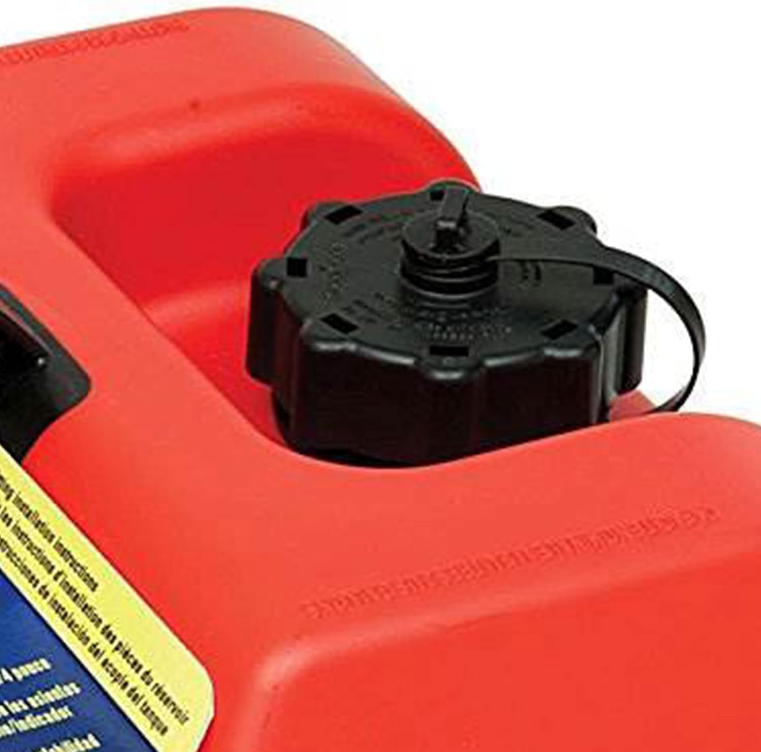 Scepter 6 Gallon Portable Marine Gas Can, Boat Fuel Tank with Top Handle | Underseat Design, 2-Way Vented Cap, Built-In Fuel Gauge and Pick-Up, EPA & CARB Compliant, 19.3"L x 12.2"W x 10.2"H (10511)