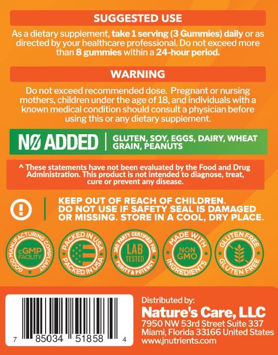 Vitamin C 1000mg Gummies – Chewable Multivitamin for Adults & Kids