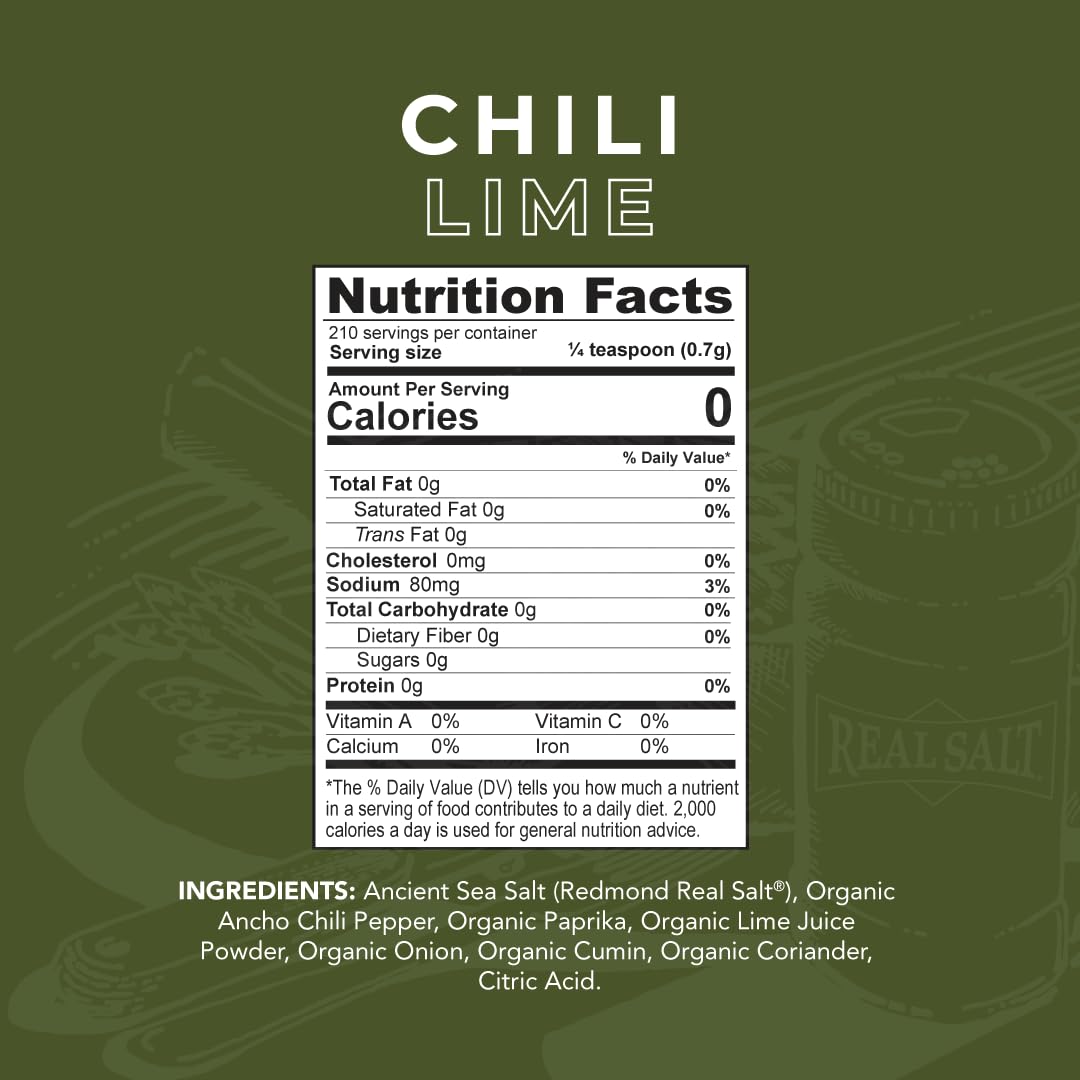 Redmond - Real Salt Seasoning, Natural Unrefined Gluten Free 8.25 Ounce