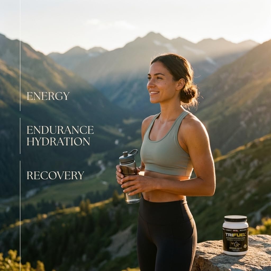3-in-1 Endurance and Recovery, Hydration, BCAA, Electrolyte Enhanced Drink (Wild Berry)…