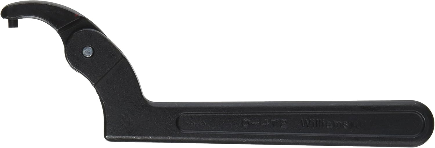 Williams JHWO-472 Adjustable Pin Spanner Wrench with Span Diameter of 1-1/4 to 3-Inch, Ideal for Adjusting Collars, Lock Nut Rings, and Bearings