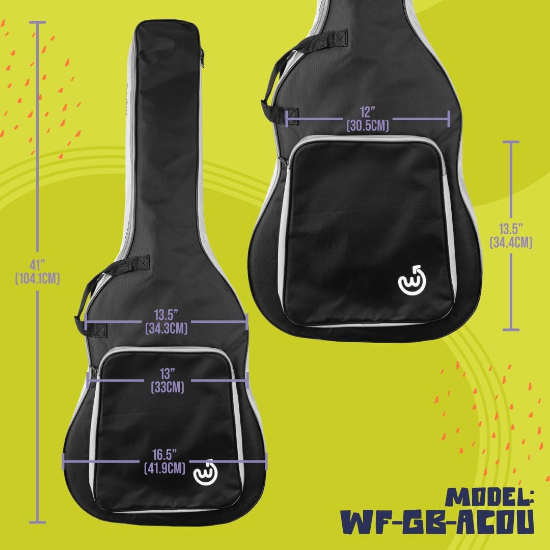 Wayfinder Standard Lightweight Electric Guitar Gig Bag (WF-GB-ELEC) | Travel Friendly with Adjustable Backpack Straps and Spacious Accessory Pocket