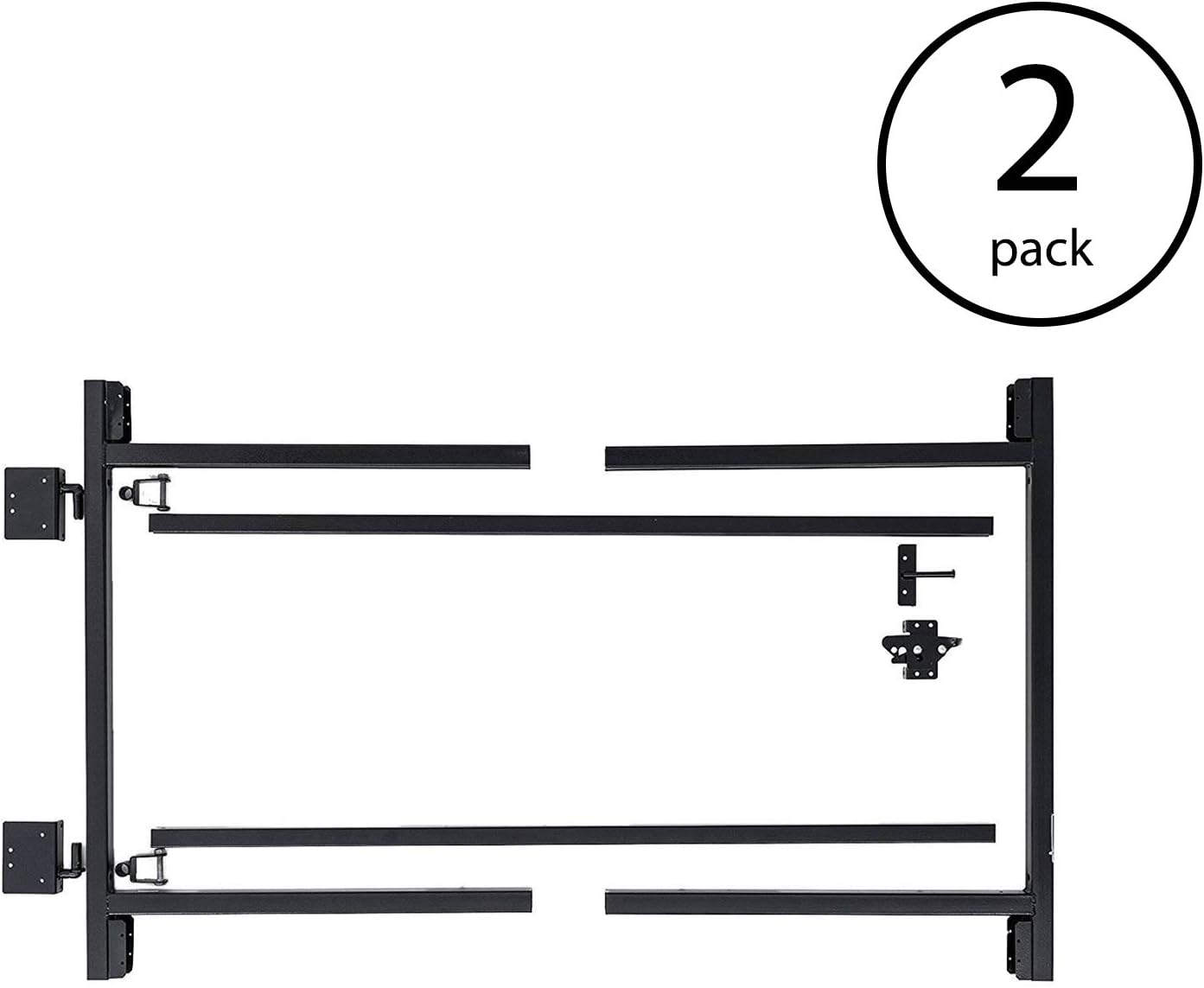 Adjust-A-Gate 2-Pack Anti-Sag Original Wide Width Full-Frame Gate Kit, Fits 60-90" Opening