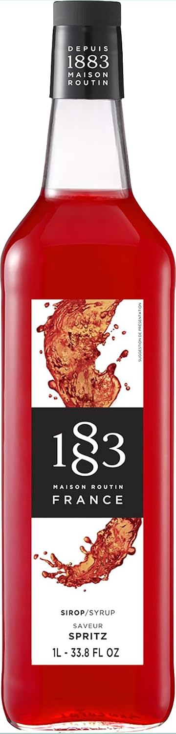1883 Maple Syrup for Drinks, Made in France, 1 Liter Glass Bottle