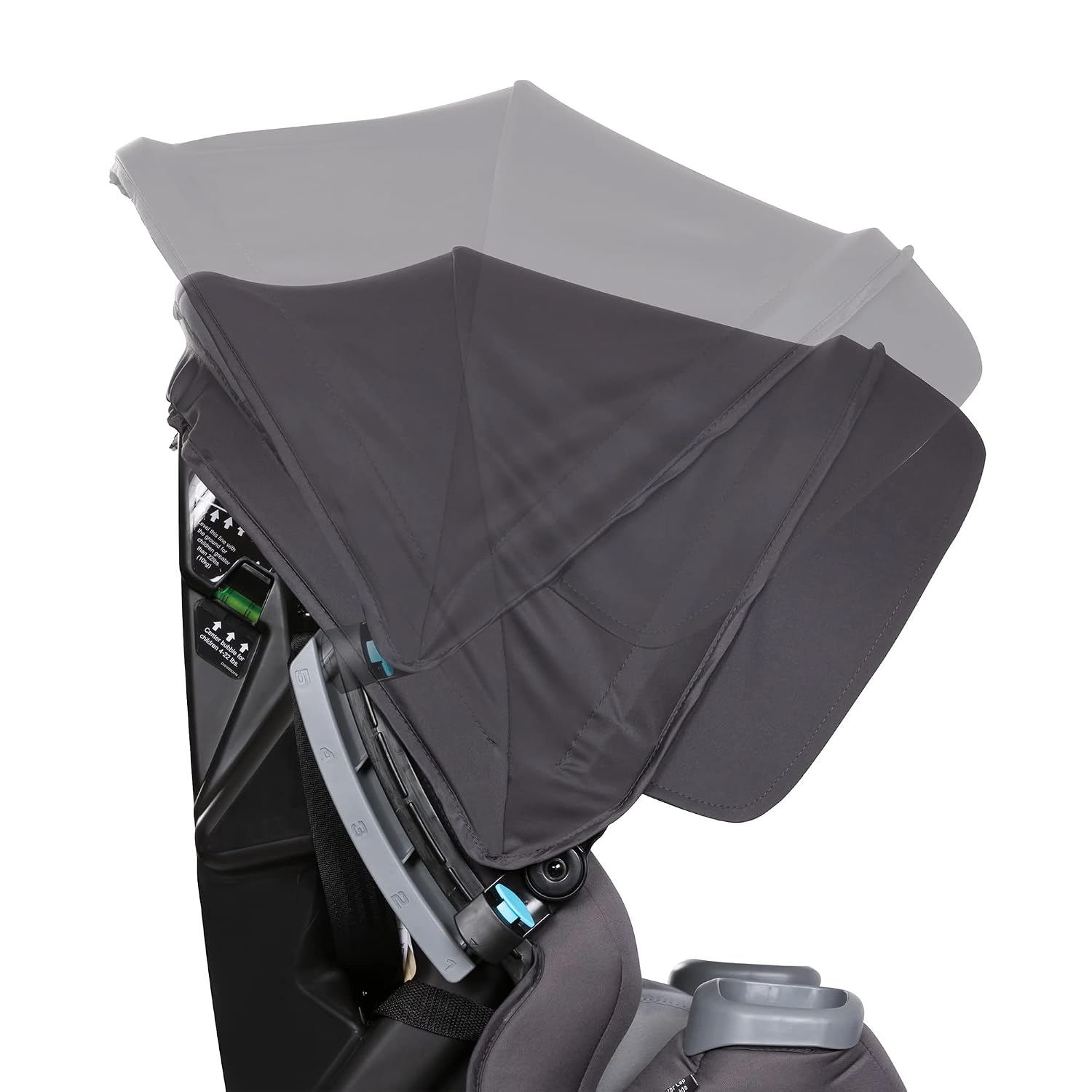 Baby Trend Cover Me™ 4-in-1 Convertible Car Seat, Vespa – Built-in Canopy, 4-Stage Growth System, Plush Comfort Padding, Multi-Position Recline