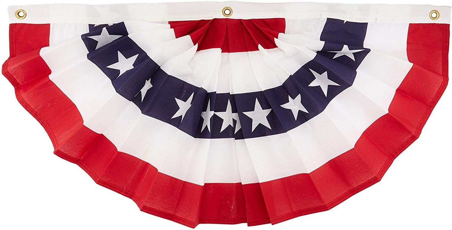 ANNIN FLAGMAKERS Pleated Flag 2Pk, 1 EA