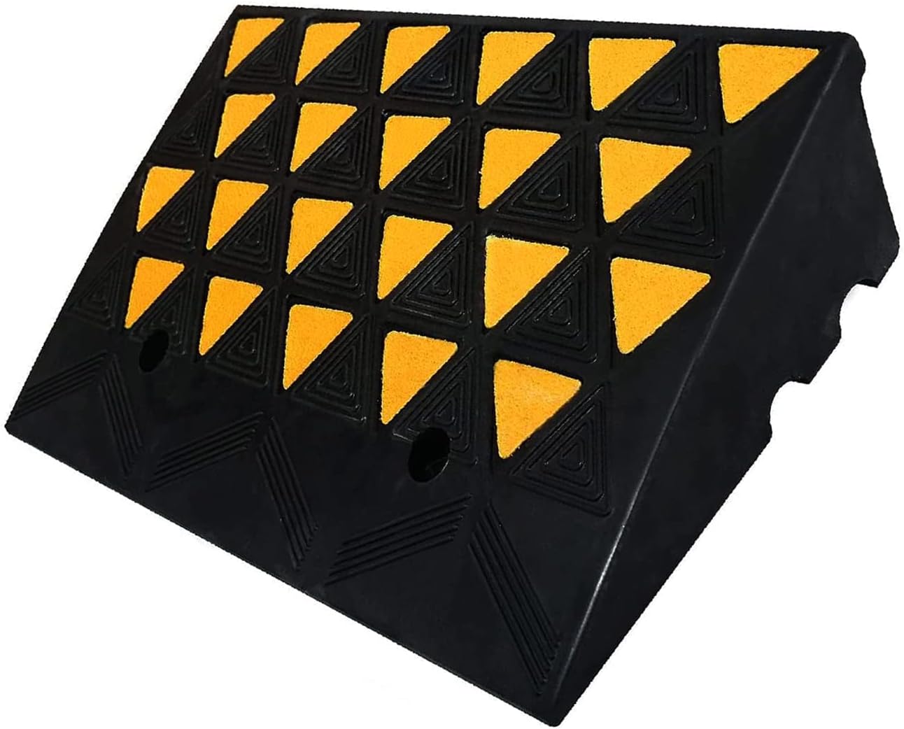 BESEA 6 Inch High Rubber Curb Ramp 23.6" Long, Heavy Duty Driveway Ramp