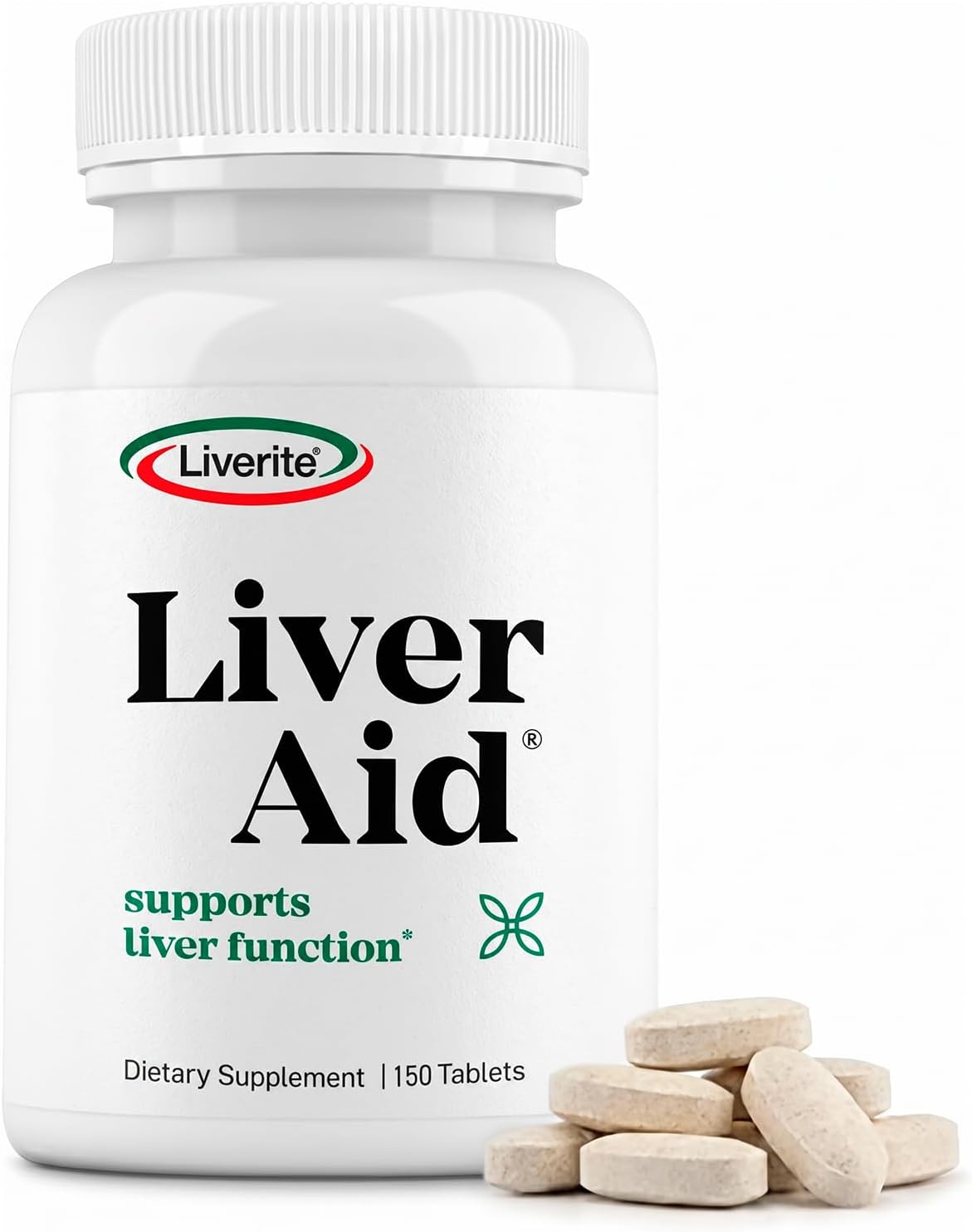 LIVERITE Liver Aid - Liver Support Supplement - 120 Tablets | Science-Based Liver Formula with Choline, Amino Acids, Phosphatidylcholine & Vitamin B12 for Liver Function & Energy Support