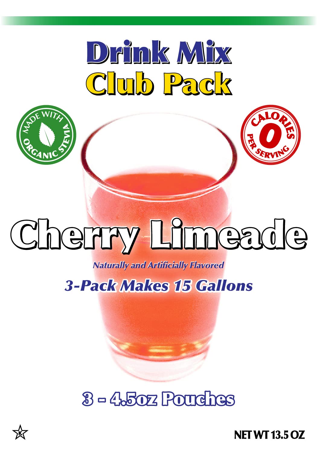 GramZero Raspberry Blush, Sugar Free Drink Mix, Pitcher Pack, Great For Nutrition Club Loaded Tea, Zero Calorie, Stevia Sweetened