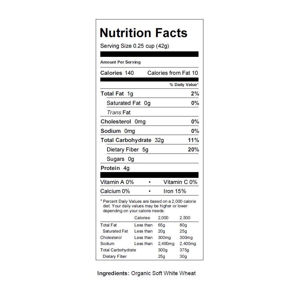 Soft White Wheat - Organic - Handy Pantry Brand - Perfect for Food Storage, Flour, Baking, Sprouting & More (35Lb)