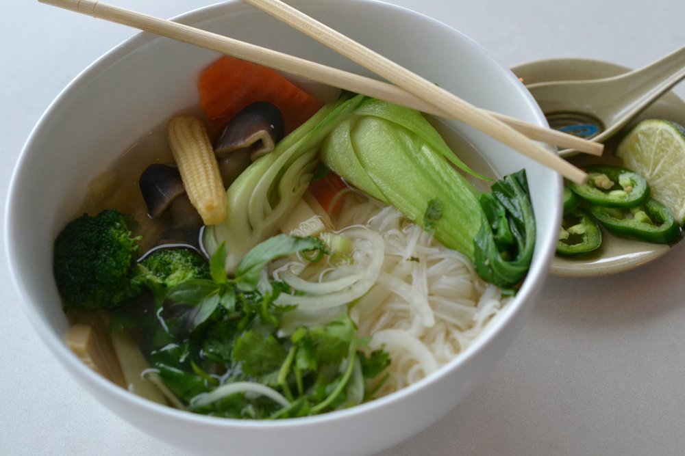 Binh Tay Pho Chay Vegetarian Instant Rice Noodles 14oz (Pack of 10)