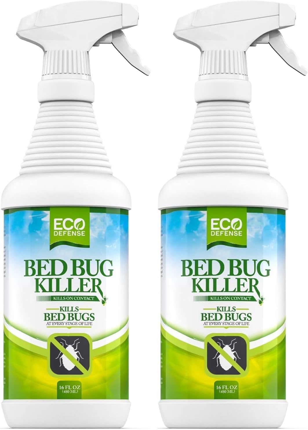 Bed Bug Killer - Bed Bug Spray & Dust Mite Spray - Natural Treatment - 16 Oz