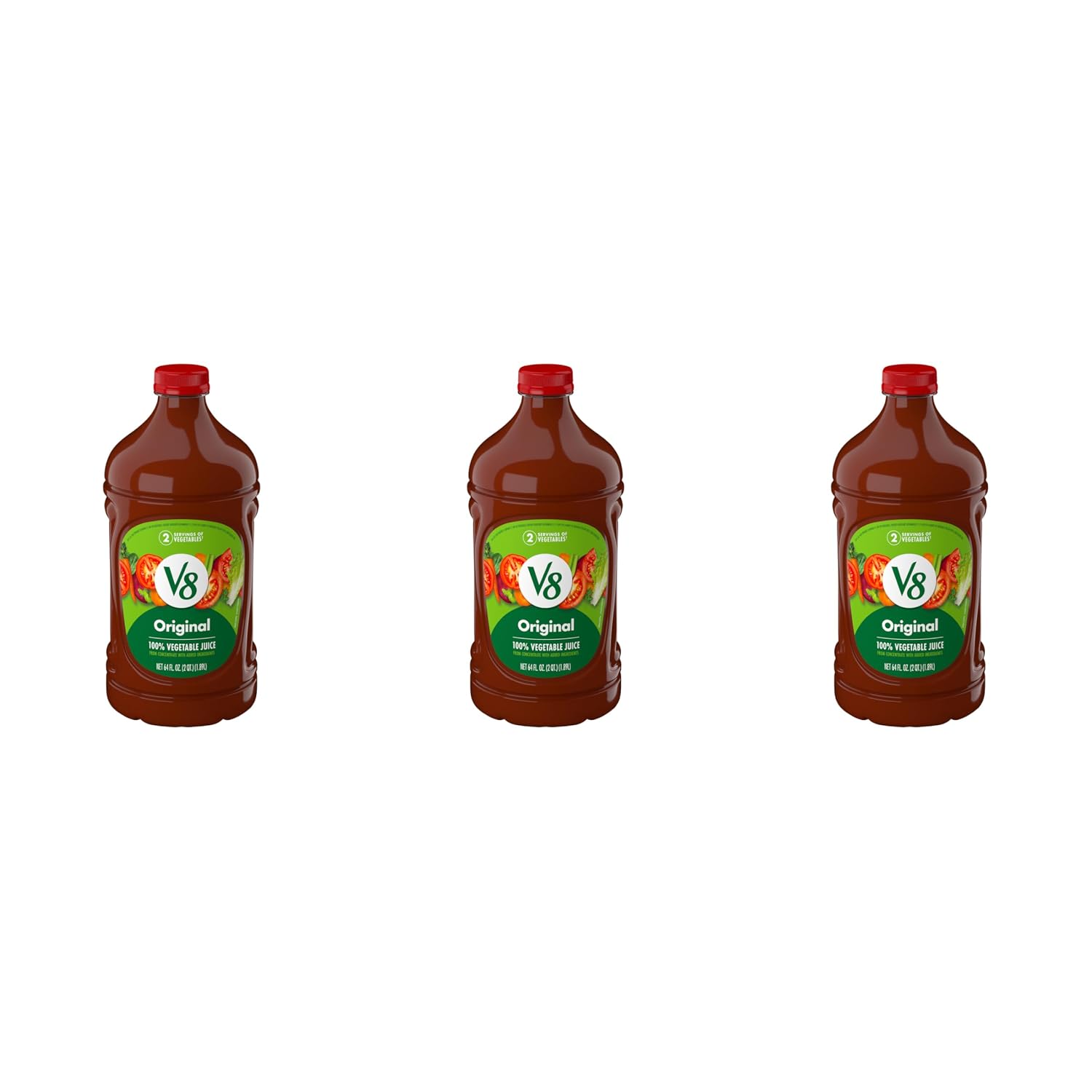 V8 Original 100% Vegetable Juice, 12 fl oz Bottle (12 Pack)