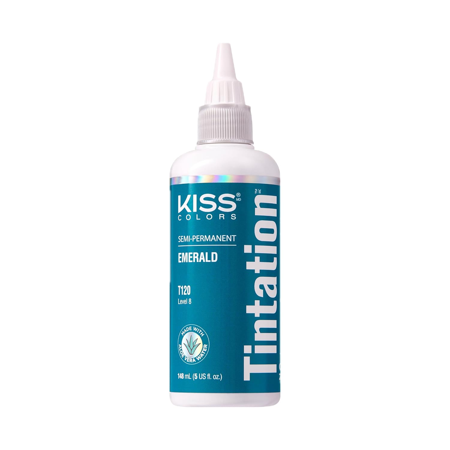 Red by Kiss Tintation Semi-Permanent Hair Color, Aloe Vera Water Based, Argan Oil, Olive Oil, Collagen & Keratin, Long-Lasting Color Dye (Honey Brown, 5 Fl Oz)