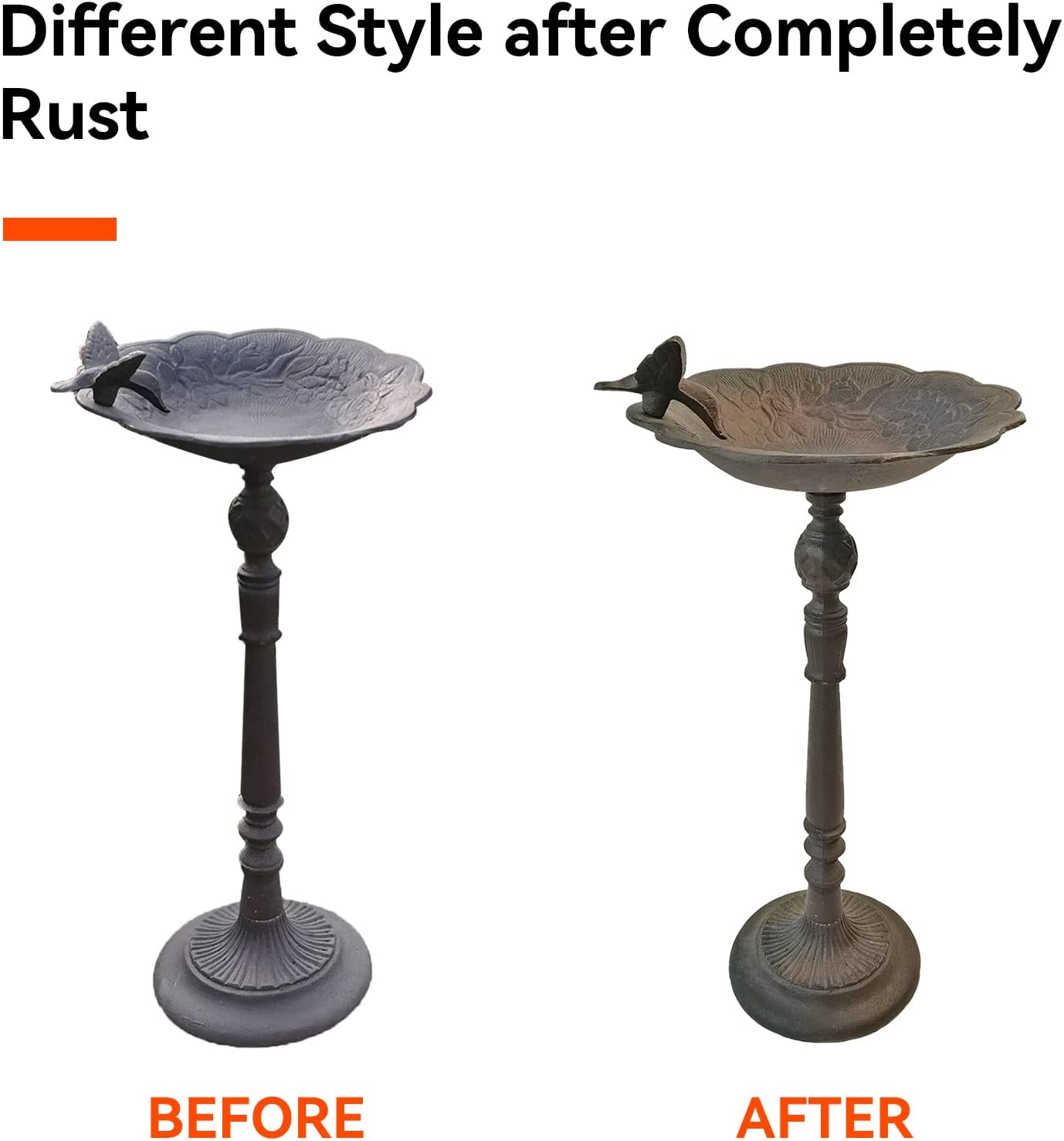 Classic Copper Bird Bath for Outdoors 22 Inch, Weather-Resistant Bird Feeders Decor for Garden, Patio​ or Yard