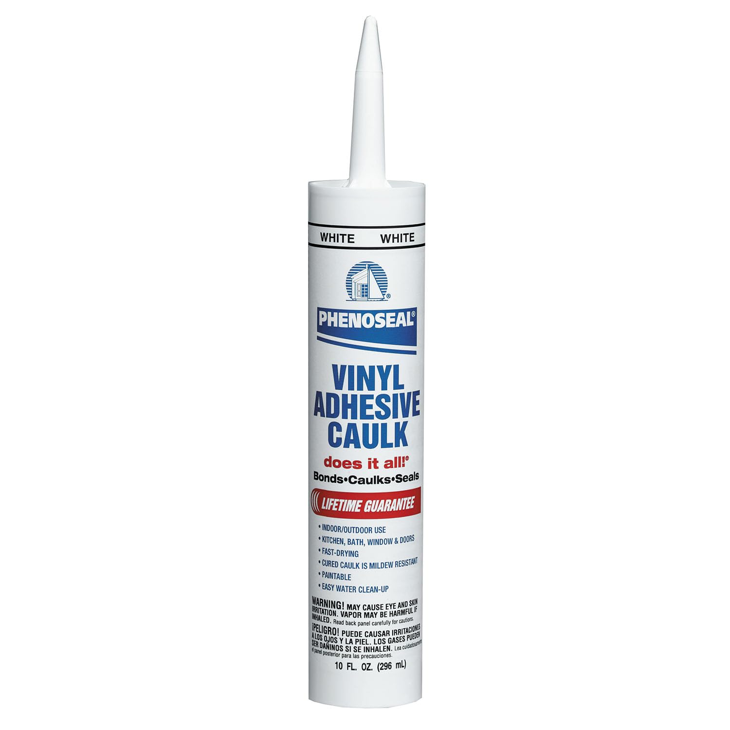 Dap 00005 6 Pack White Phenoseal Does It All Vinyl Adhesive Caulk 10-Ounce