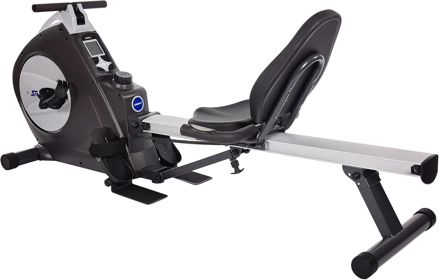 Stamina Conversion II Recumbent Exercise Bike and Rower - Cardio Machine with smart Workout App - Exercise Bike for Home Workout - Up to 250 lbs