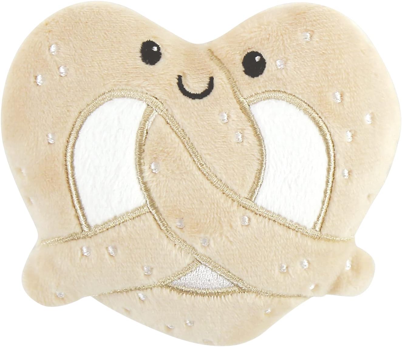 Luvable Friends Unisex Baby Squeaky Plush Dog Toy With Rope