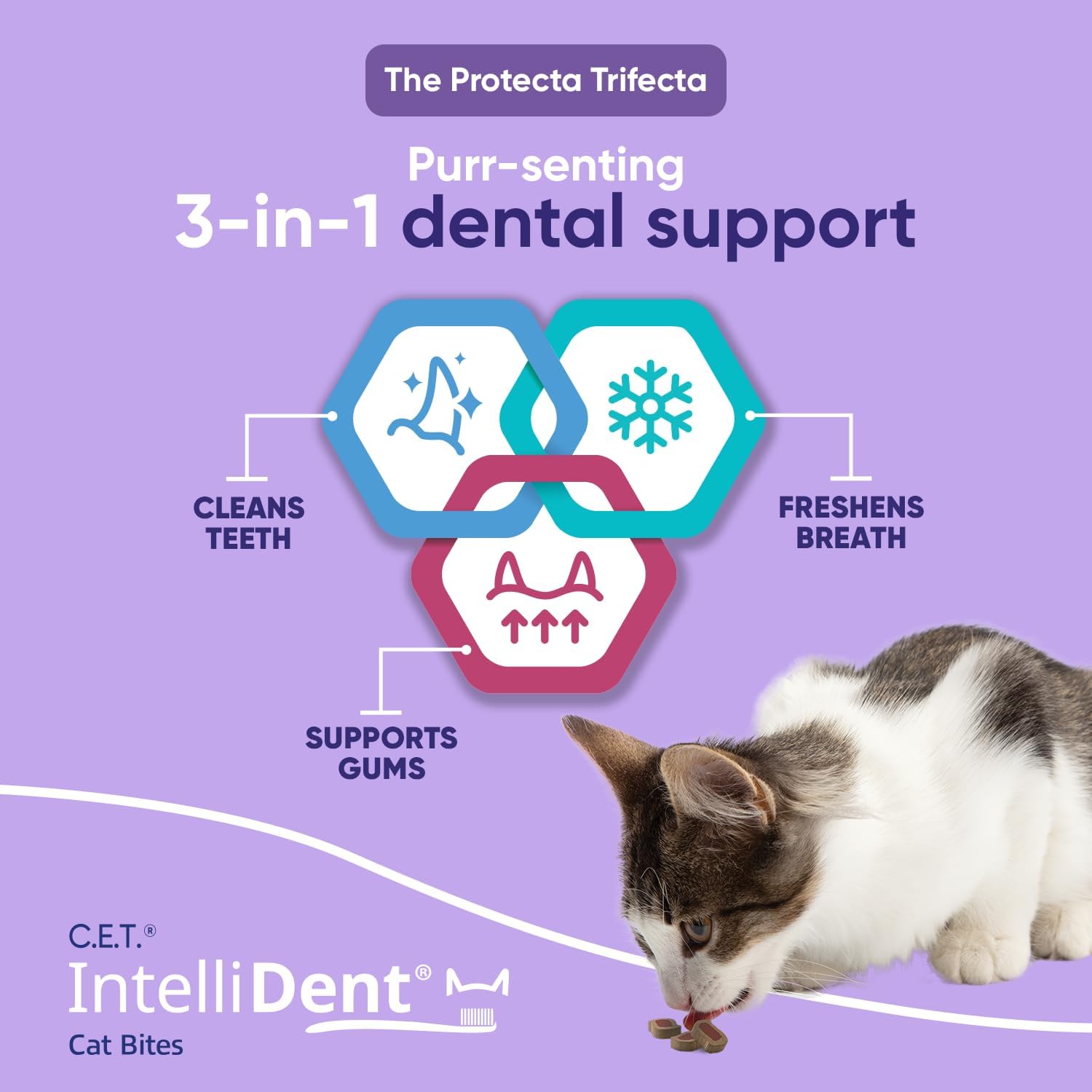 Virbac C.E.T. Intellident Cat Bites for Dental Care