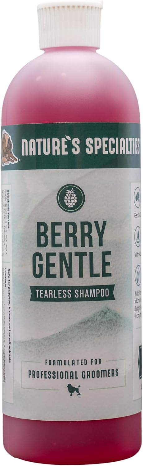 Nature's Specialties Berry Gentle Ultra Concentrated Face and Body Wash for Pets, Makes up to 2 Gallons, Natural Choice for Professional Groomers