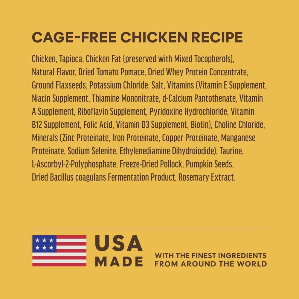 Instinct Ultimate Protein Dry Cat Food, Cage Free Chicken, 4 lb. Bag | Protein-packed recipe, 95% protein from real chicken, probiotics, omegas & antioxidants for digestive, coat & immune health