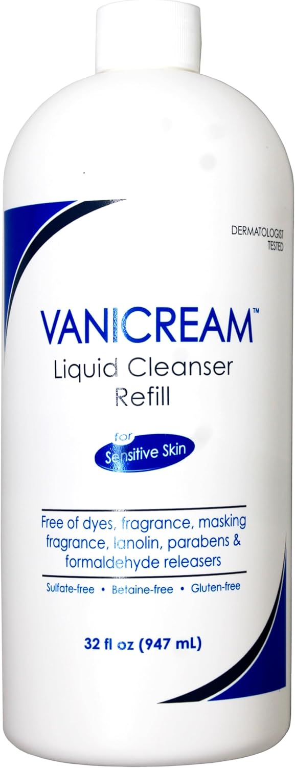 Vanicream Liquid Cleanser Refill, for Sensitive Skin, 32 FL OZ Bottle