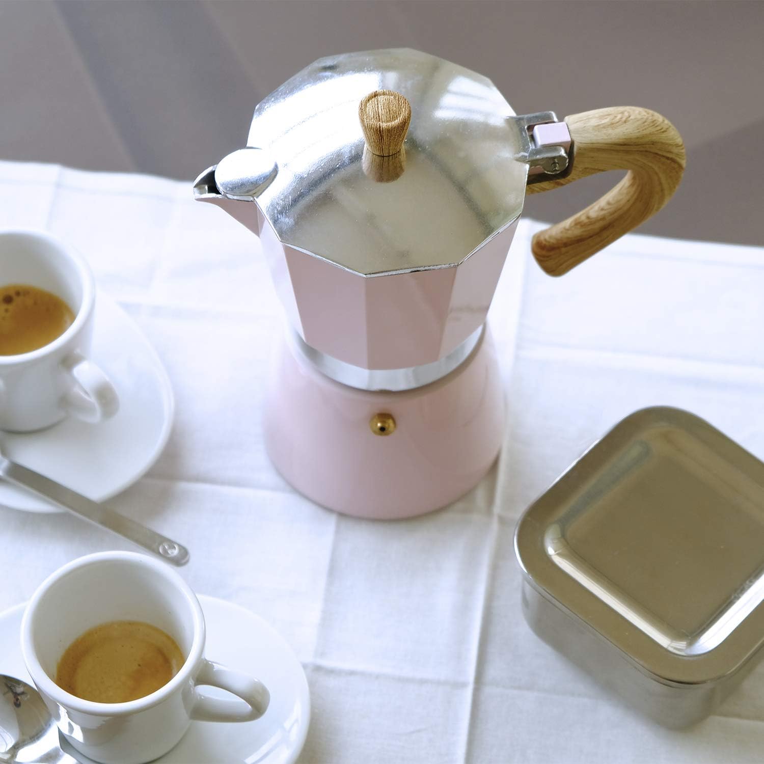 Gary Valenti VEZ006/IND/PINK Venezia Coffee Maker 300 ml Induction, pink