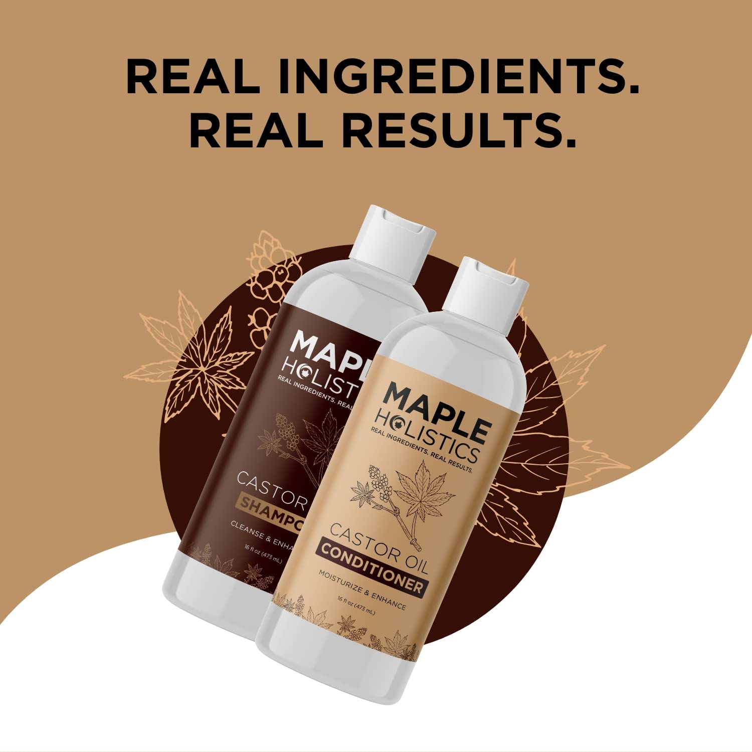 Sulfate Free Shampoo and Conditioner Set - Tea Tree Sage and Rosemary Shampoo and Conditioner for Dry Flaky Scalp Care - Deep Cleansing Color Safe Shampoo and Conditioner for Damaged Dry Hair Care