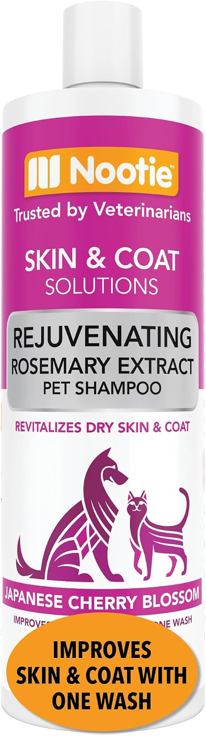 Nootie Cucumber Melon Pet Shampoo for Dogs & Cats, Gentle Oatmeal Formula | 16 oz, dog wash for sensitive skin, helps relieve dry itchy skin for dogs, natural ingredients, cleans & conditions