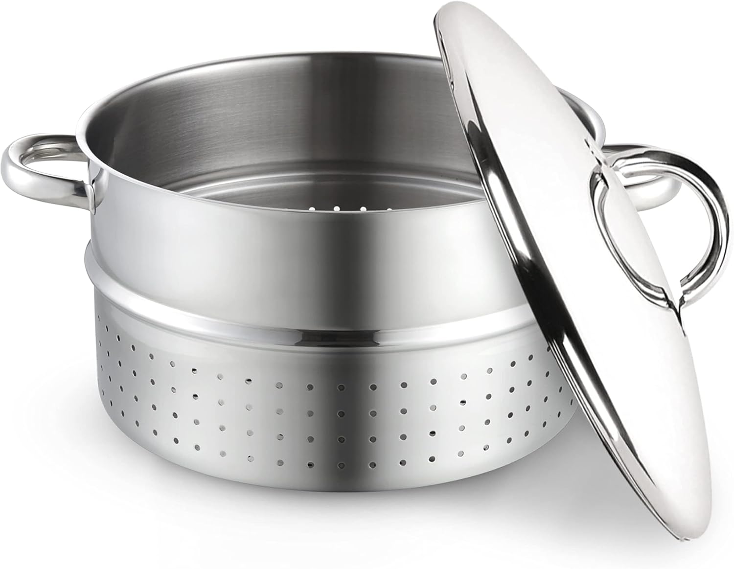 Cook N Home Stainless Steel Steam Juice Extractor, 11-Qt Steam Juicer Pot | Induction ready, Works on All Stovetops, Steamer pan with Strainer