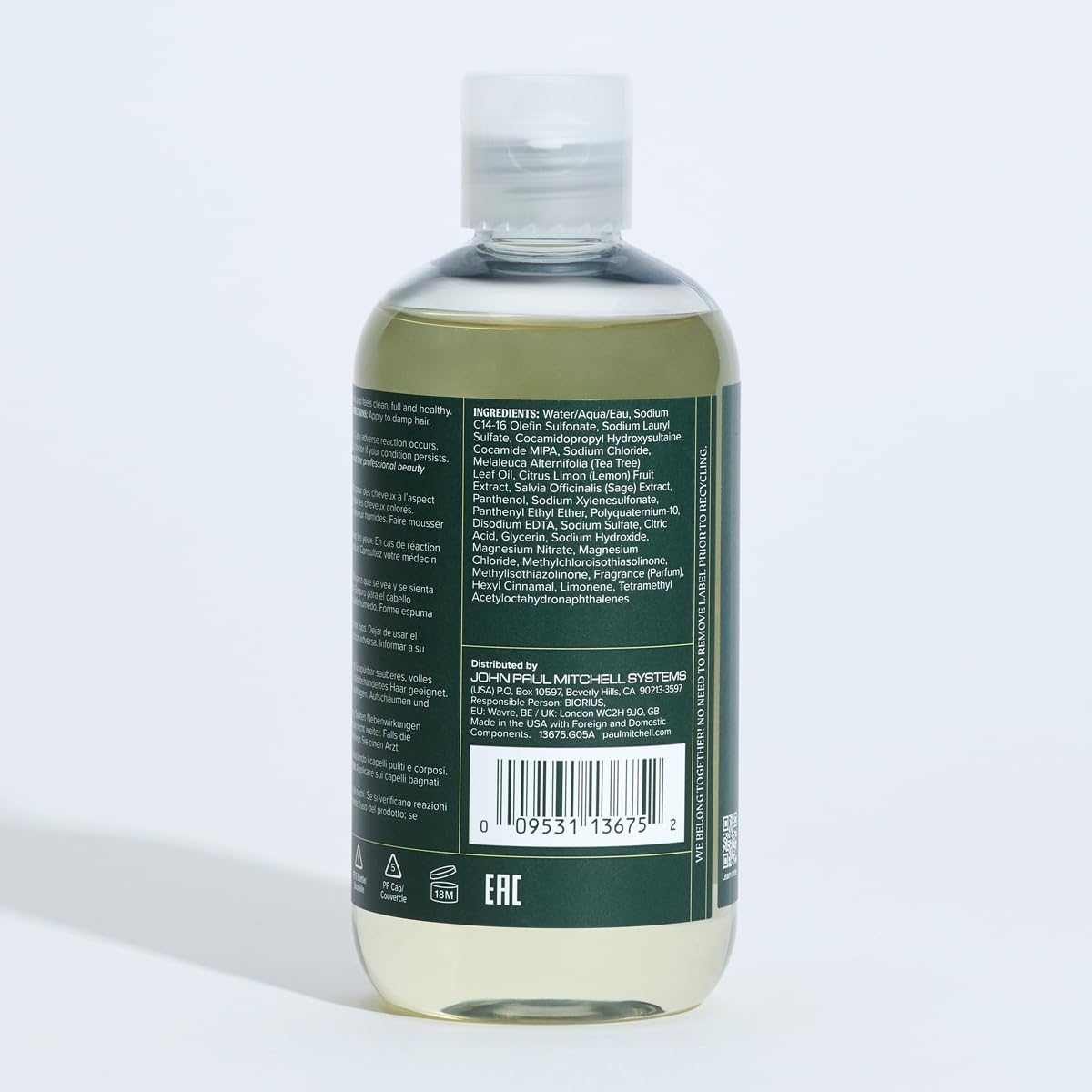 Tea Tree Lemon Sage Thickening Shampoo, Builds Body + Boosts Volume, For Fine Hair