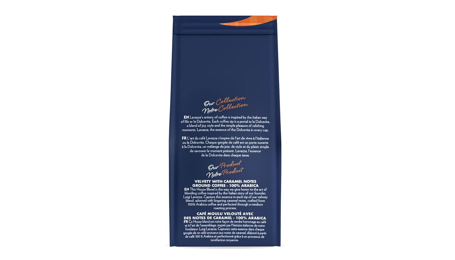Lavazza Opera Intenso Ground Coffee 12oz Bag, Dark Roast, Bold and Balanced Taste, Intensity 4/5, Arabica and Robusta, Ideal for Drip Brewers, (Pack of 1) - Package May Vary