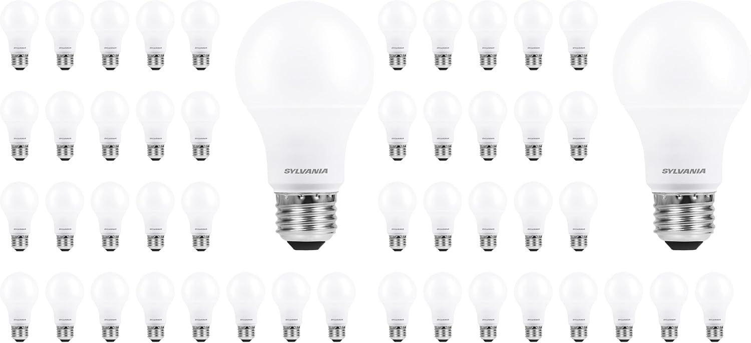 Sylvania ECO LED Light Bulb, A19, 100W Equivalent, Efficient 14.5W, 7 Year, 1450 Lumens, Frosted, 5000K, Daylight - 6 Pack (40884)