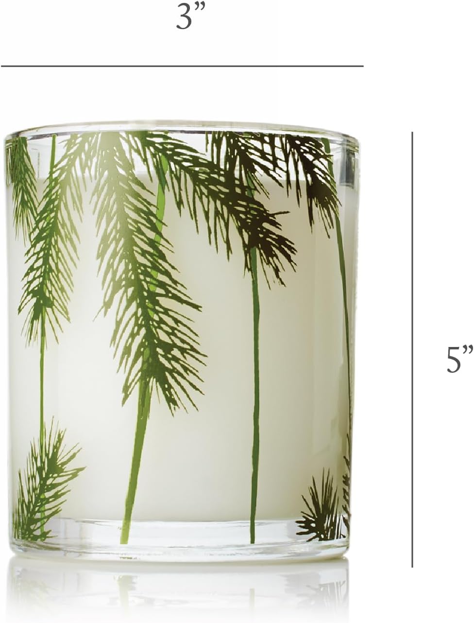 Thymes Frasier Fir Pine Needle Candle – Holiday Candles for Home Scented with Notes of Crisp Siberian Fir, Cedarwood & Sandalwood – Christmas Decor (6.5 oz)