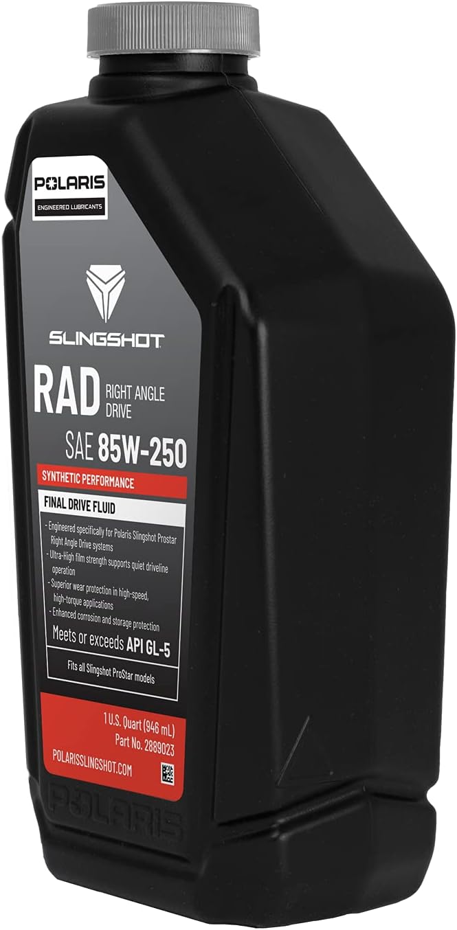 Polaris Slingshot Drive Fluid Transaxle RAD Right Angle SAE 85W-250, Fits All 2015-2020 R, S, SL, SLR, GT, SL LE, SLR LE, GT LE ProStar Models