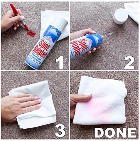 Instant Carpet Spot Remover for Fresh, Old & Stubborn Stains Such as Oil, Grease, Ink, Lipstick, Coffee, Pet Stains & More, 16 Oz, Pack of 3