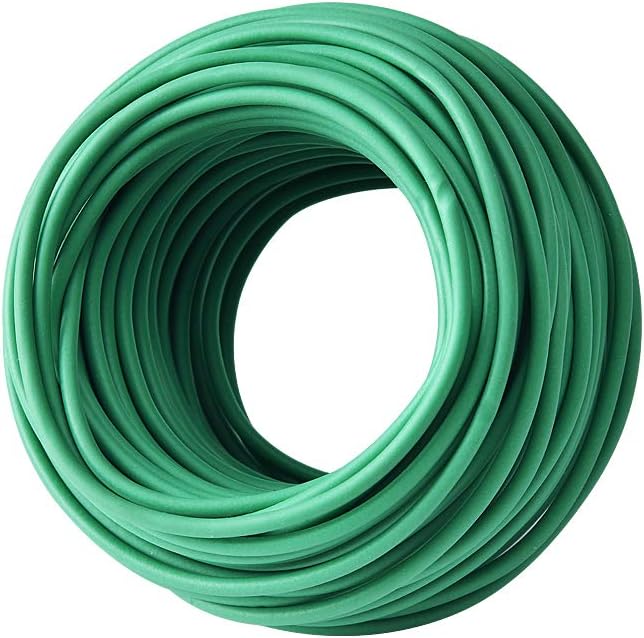 Plant Ties - 32.8ft Soft Twist Ties Green TPR Garden Ties Supply, for Supporting Plants Tomatoes Office Home Organizing
