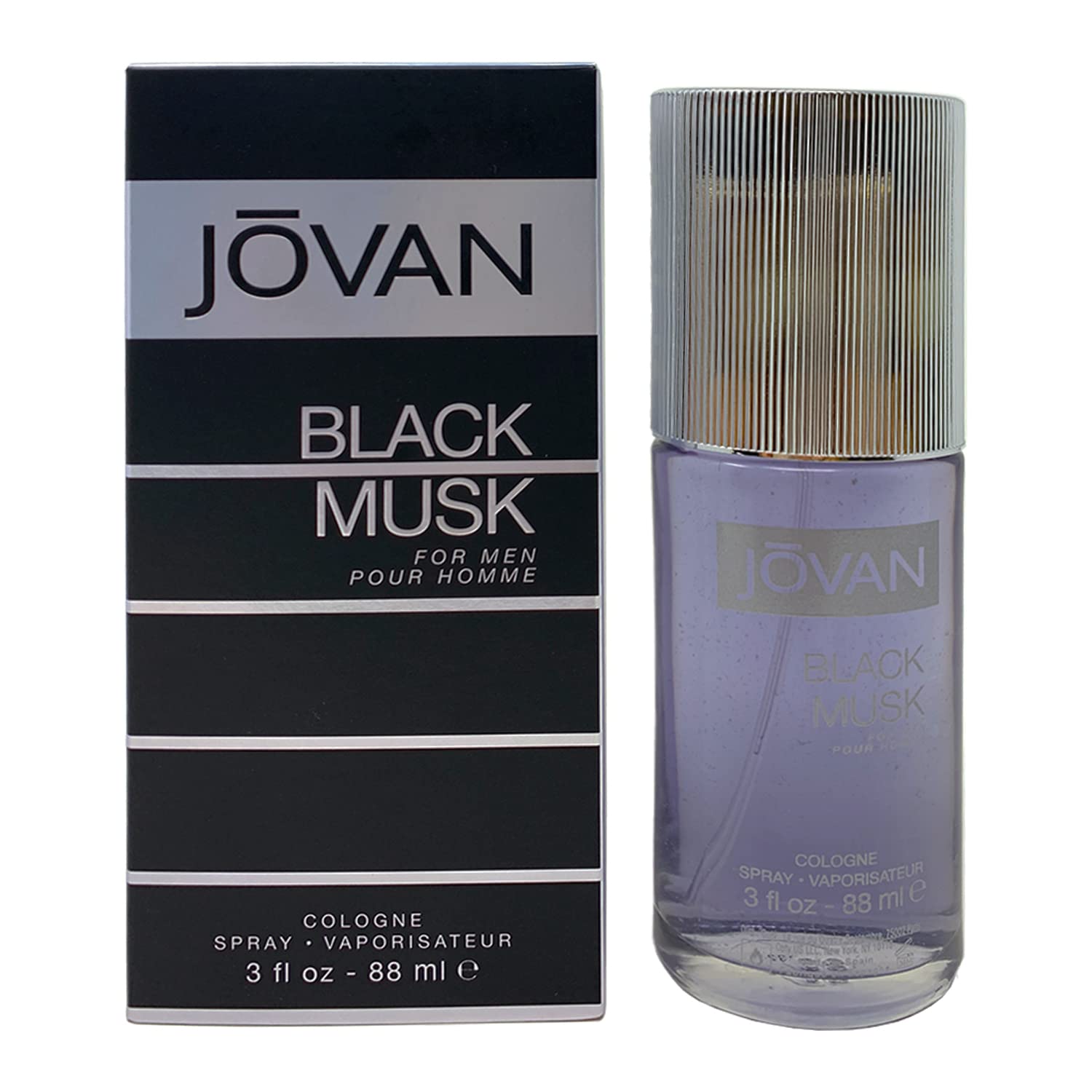 JOVAN BLACK MUSK COLOGNE SPRAY 3.0 OZ (M)