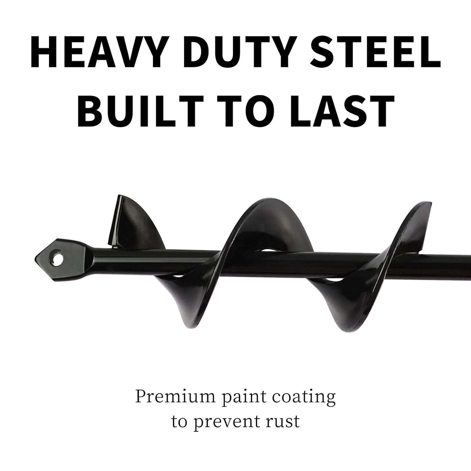 TCBWFY Auger Drill Bit for Planting 1.6x16.5inch Extended Length Garden Auger Spiral Drill Bit for Planting Bulbs Flowers,Post Hole Digger for 3/8”Hex Drill