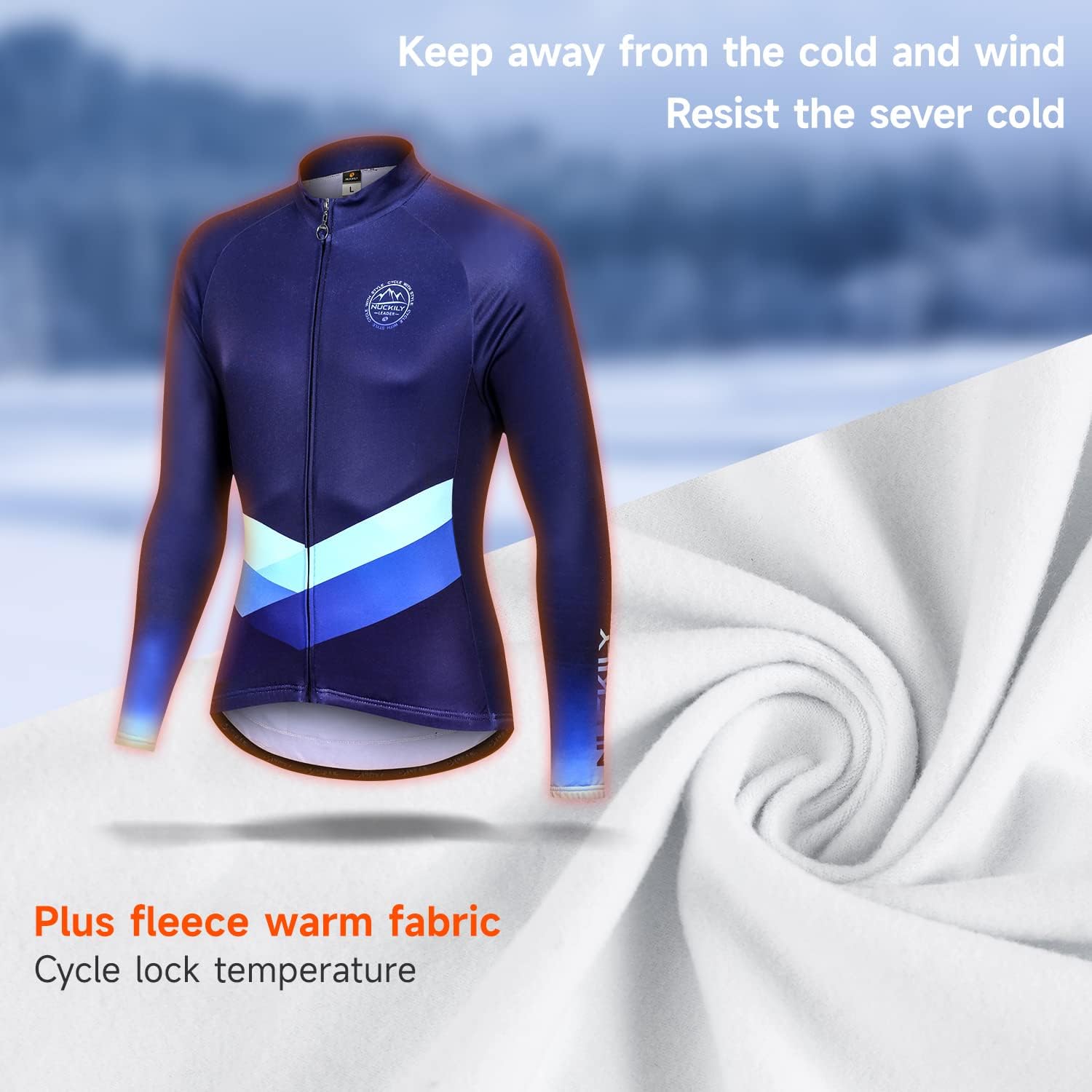 Mens Cycling Suit Windproof Winter Thermal Fleece Sportswear Clothing Set Riding Jersey Jacket & 3D Padded Pants Trousers