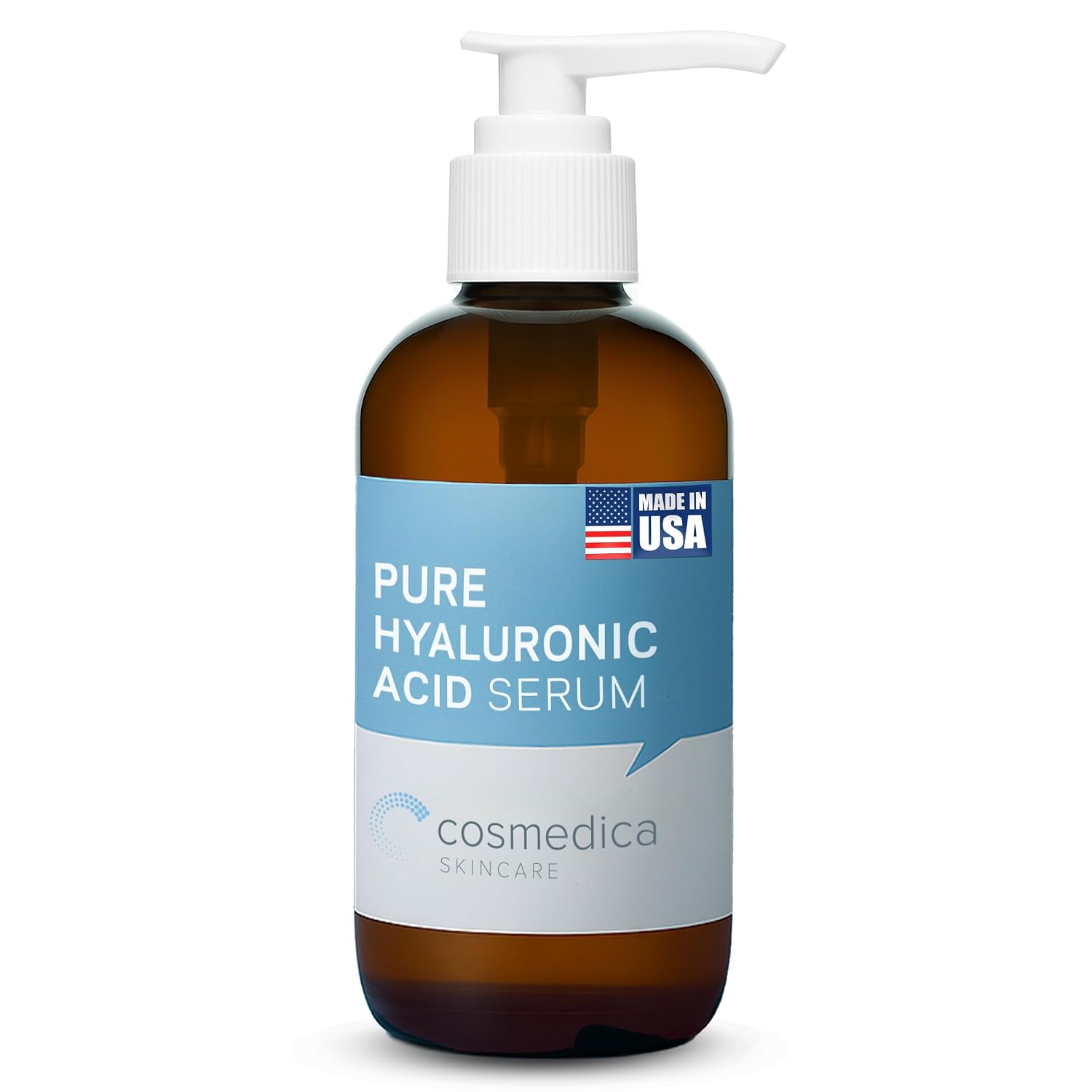 Hyaluronic Acid Serum for Skin 100% Pure Anti Aging Intense Hydration Moisture Non greasy Paraben free, Wrinkle Reducing and Brightening Serum (Pro Formula) 2oz