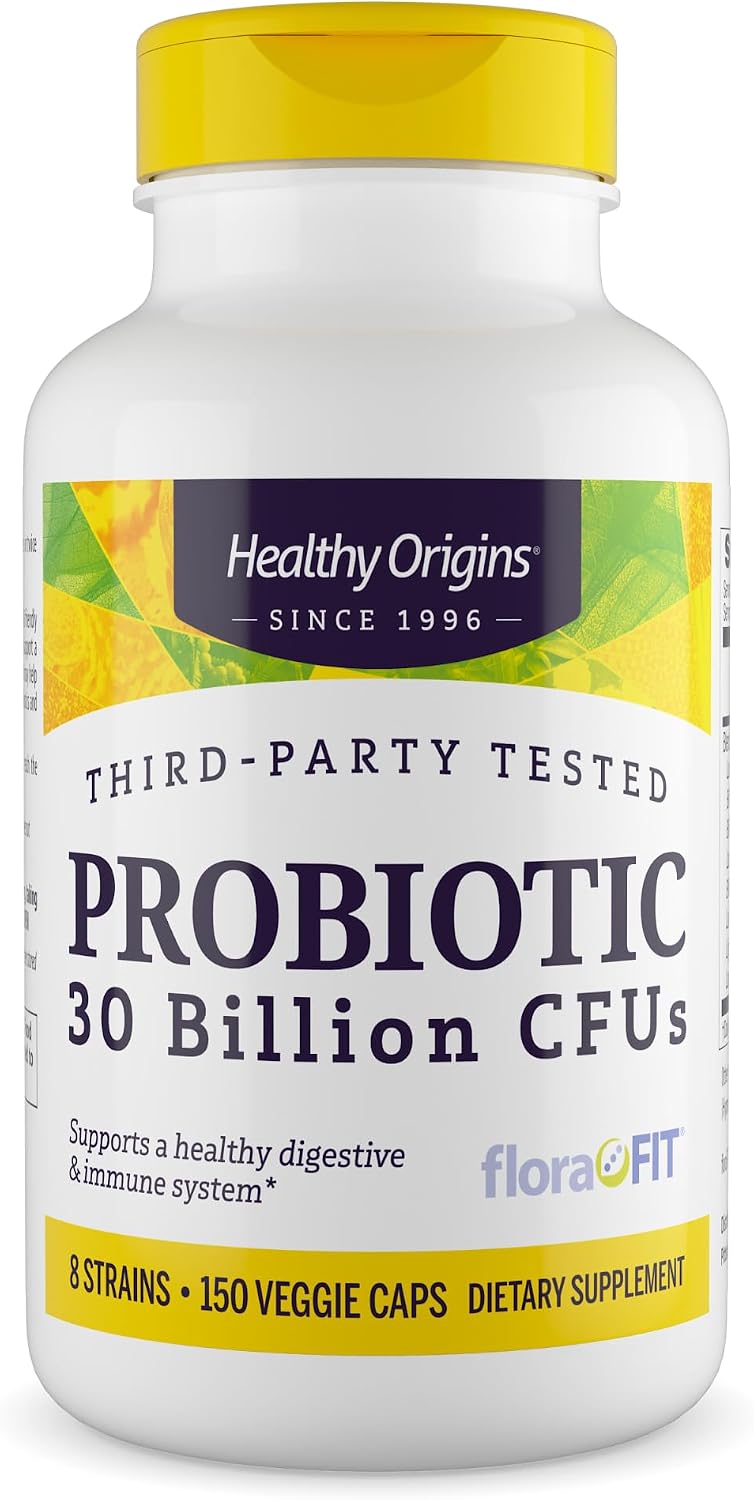 Healthy Origins Probiotic 30 Billion CFUs, 60 Veggie Caps