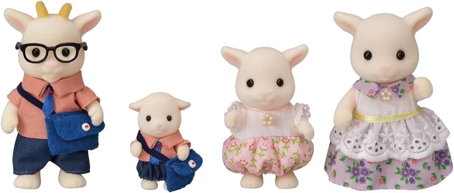 Calico Critters Pickleweeds Hedgehog Family - Set of 4 Collectible Doll Figures for Children Ages 3+