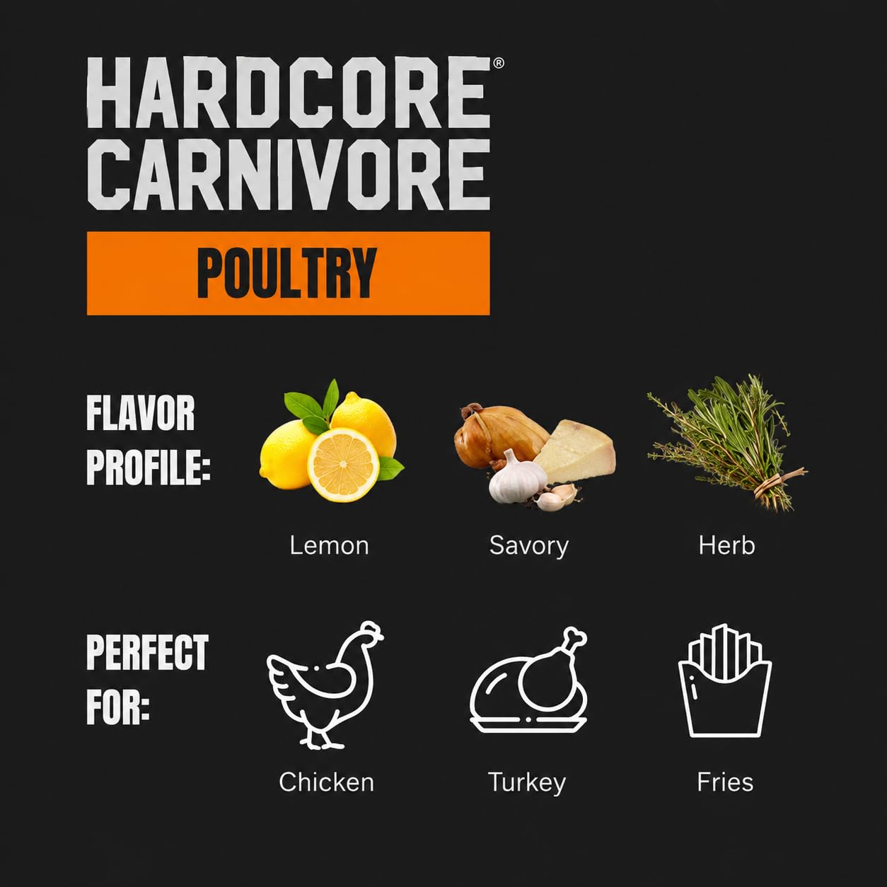 Hardcore Carnivore Black | All-Purpose Beef Seasoning Rub, 13oz Shaker
