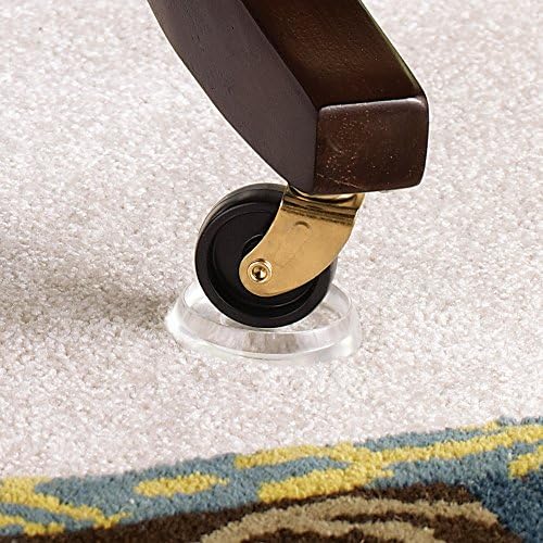 SoftTouch 1-13/16" Round Reusable Furniture Caster Cups for Couches, Chairs, Tables on Carpet or Hard Surfaces