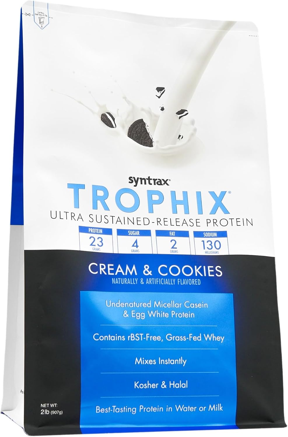 Syntrax Nutrition Trophix, Ultra Sustained-Release Protein Powder Blend, Chocolate Supreme, 5 lbs.