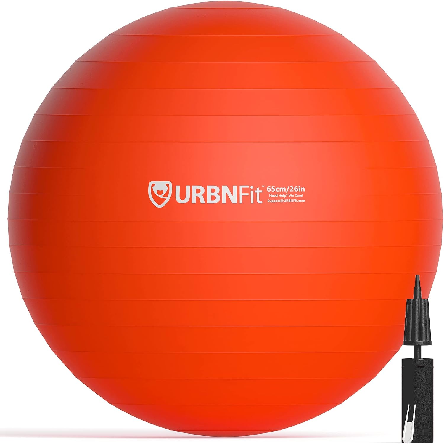 URBNFit Exercise Ball - Yoga Ball for Workout Pregnancy Stability - AntiBurst Swiss Balance Ball w/ Pump - Fitness Ball Chair for Office, Home Gym