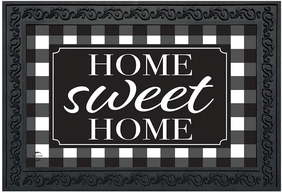 Briarwood Lane Doormat 30x18 Indoor Outdoor Farmhouse Wreath Spring for Spring Doormat